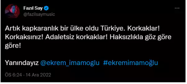 Ünlüler de İmamoğlu kararına isyan etti! "Adaletsiz korkaklar" - Resim: 3