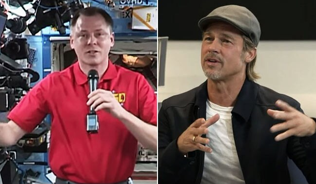 Astronotu canlandıracak olan Brad Pitt uzaydaki astronot Nick Hague ile röportaj yaptı - Resim: 3