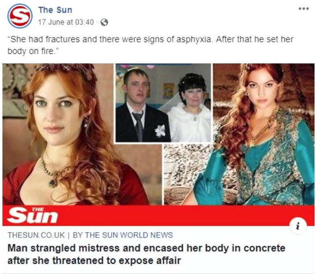 The Sun Gazetesi Meryem Uzerli'nin fotoğrafını kadın cinayeti haberinde manşet yaptı! - Resim: 2