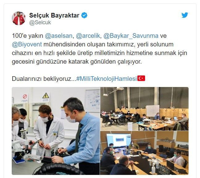 Selçuk Bayraktar yerli medikal solunum cihazına ait çalışmaları paylaştı - Resim: 4