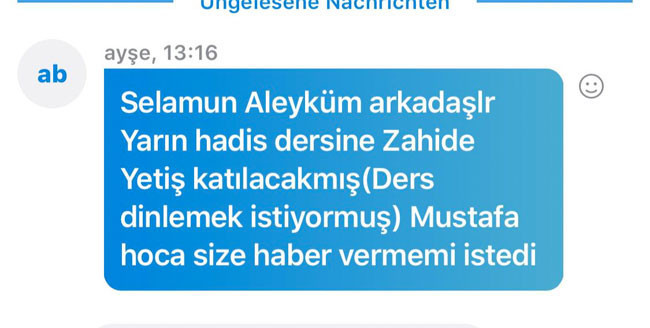 Show TV programcısı Zahide Yetiş İlahiyat Fakültesi'nde Hadis dersine girdi - Resim: 3