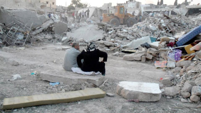 Esad'ın uçakları Azez'i yerle bir etti - Resim: 3