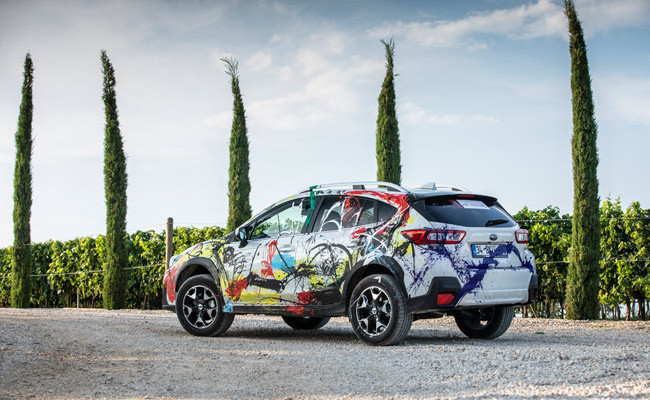 Sanat eserine dönüşen Subarı XV modeli festivale damga vurdu - Resim: 1