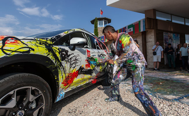 Sanat eserine dönüşen Subarı XV modeli festivale damga vurdu - Resim: 4