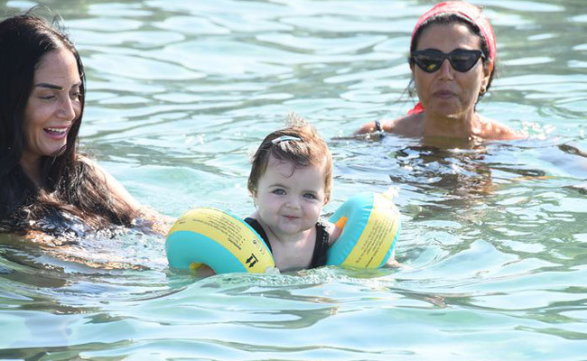 Hık demiş burnundan düşmüş Tarık Akan'ın minik torununa bakın! - Resim: 2