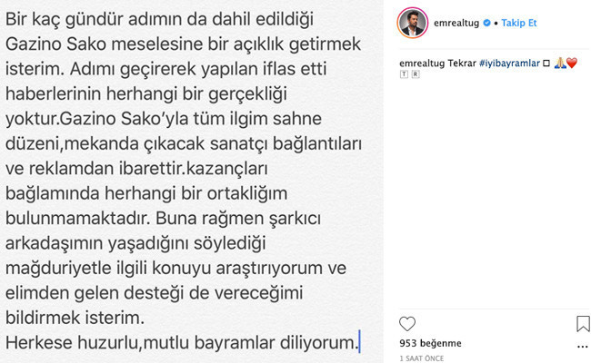 Gazinosu batıyor demişlerdi Emre Altuğ sonunda suskunluğunu bozdu! - Resim: 4