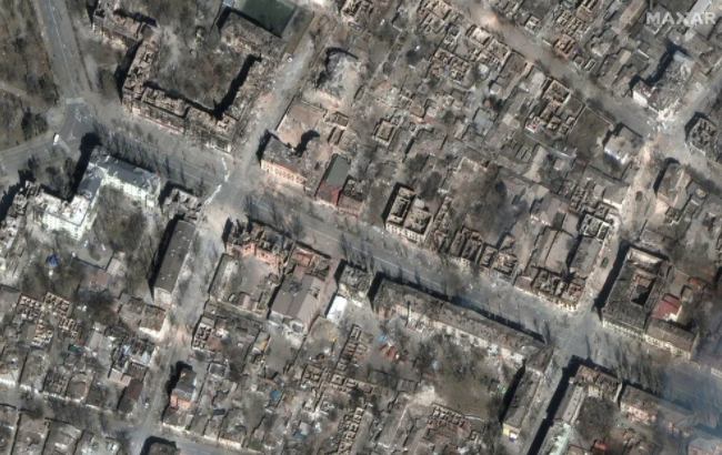 300 kişiyi öldürdüler işte o bina! Uydudan çekildi Mariupol'un hali korkunç - Resim: 1