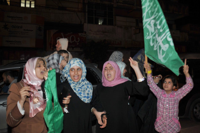 Filistin halkı zafer kutladı - Resim: 1