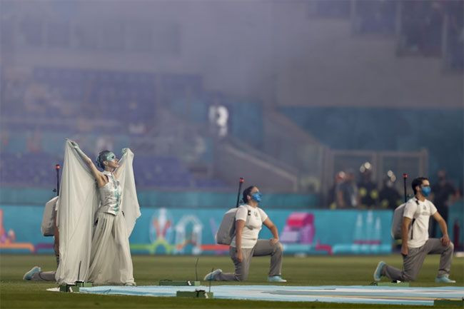 Türkiye - İtalya maçı öncesi muhteşem seremoni - Resim: 1