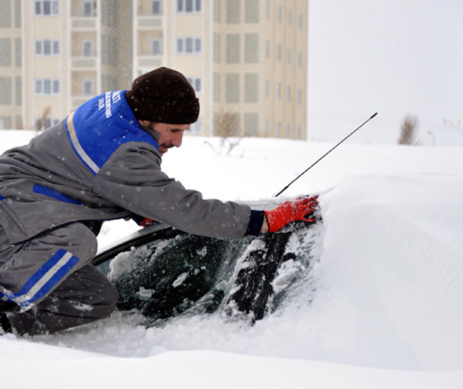 Erzurum -32 dereceyi gördü - Resim: 1