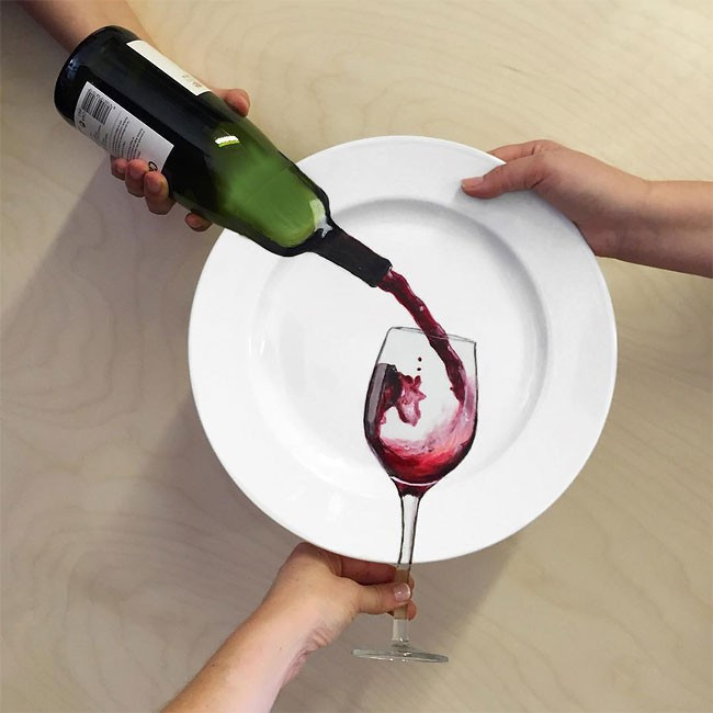 Tabak üzerinde muhteşem sanat - Resim: 1