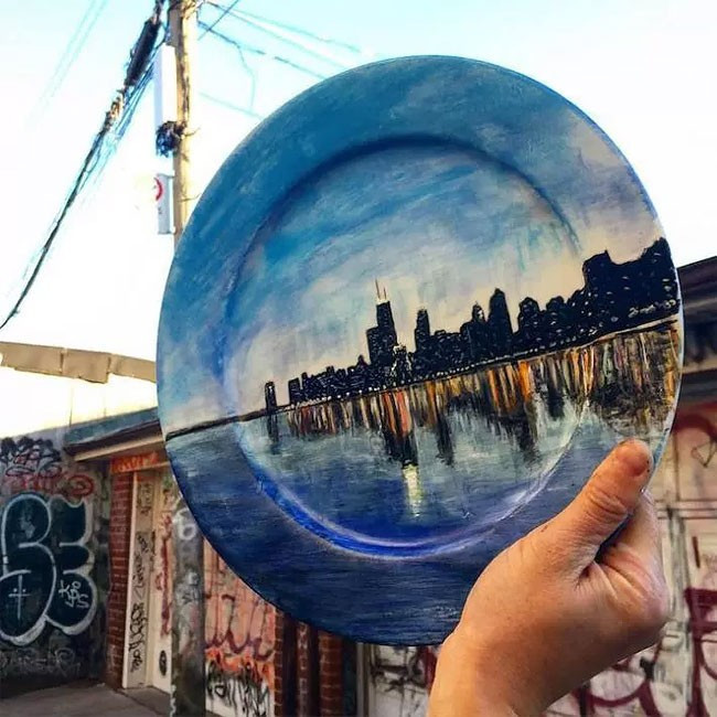 Tabak üzerinde muhteşem sanat - Resim: 4