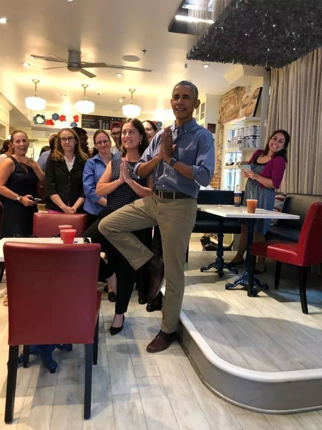 Obama ve Biden'dan gazilerin işlettiği kafeye sürpriz baskın - Resim: 3