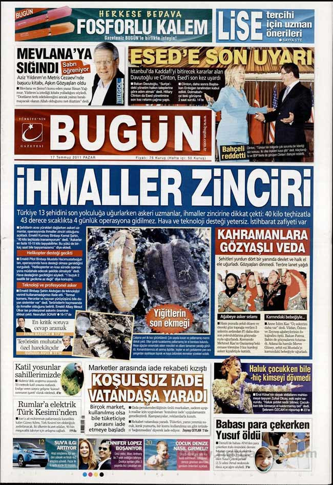 Bu manşetler yüreklere ateş düşürdü - Resim: 3