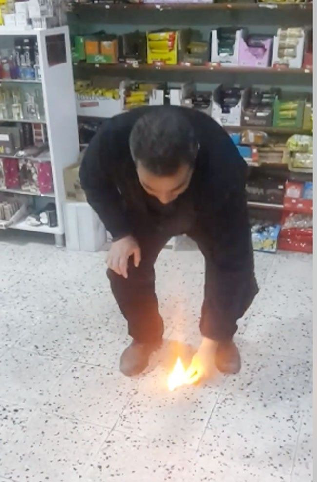 Kayserili bakkal cipsi ateşe verdi cips plastik gibi yandı olay görüntüler - Resim: 2