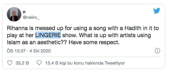 Rihanna iç çamaşırı moda defilesinde içinde İslami hadis geçen şarkı çaldırdı tepki yağdı - Resim: 4