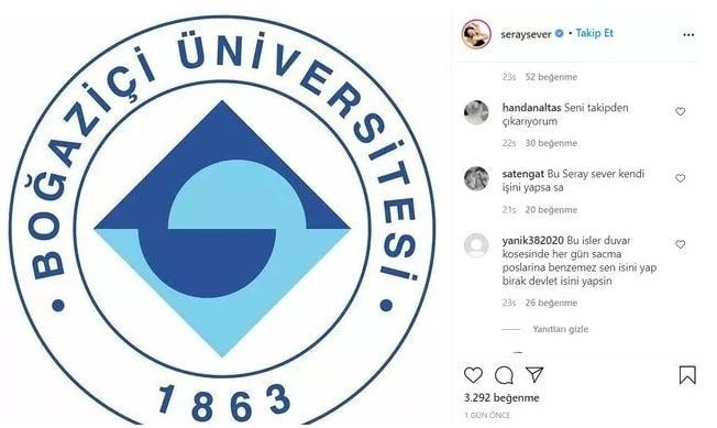 Boğaziçi paylaşımıyla kızdıran Seray Sever tepkiler gelince bakın ne paylaştı - Resim: 3
