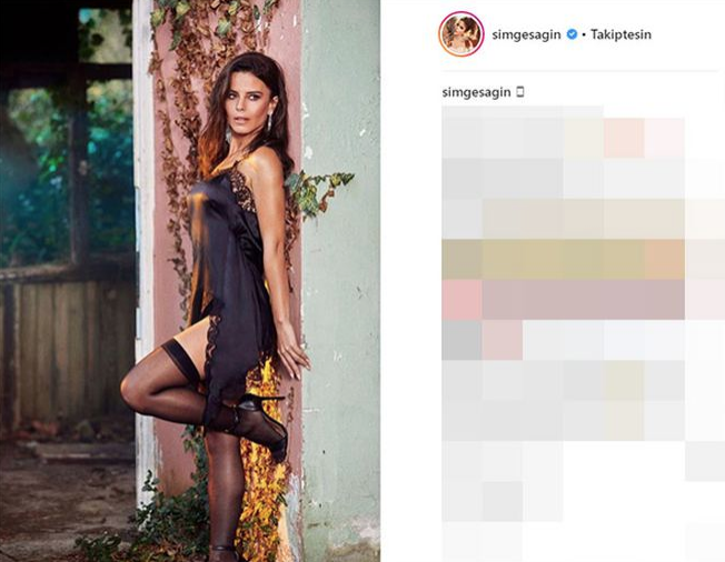Simge Sağın'ın gecelikli paylaşımı olay oldu - Resim: 3