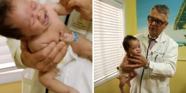 Bir dokunuşla bebeğin ağlamasını durduruyor... Mucizeye bakın! - Resim: 2