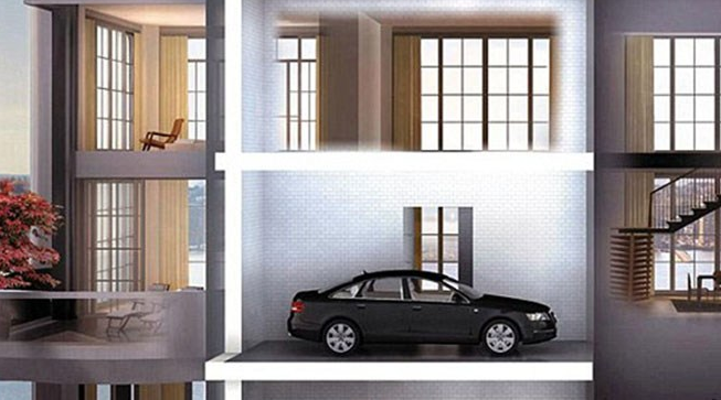 Bu evin içinde araba asansörü var! - Resim: 1
