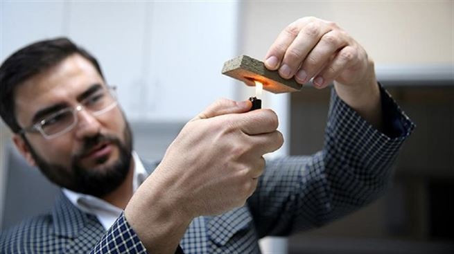 Pirinç kabuğundan yanmaz levha - Resim: 2