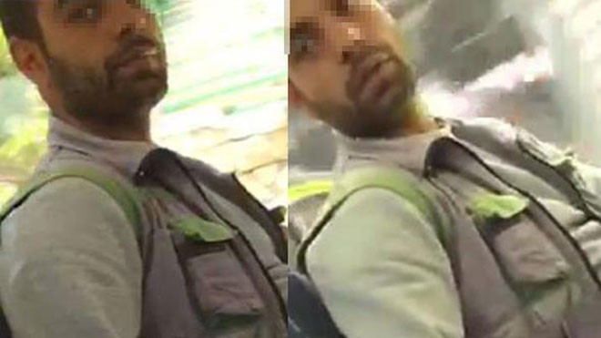 Otobüsteki tacizi görüntüledi! Elini cinsel organına... - Resim: 1