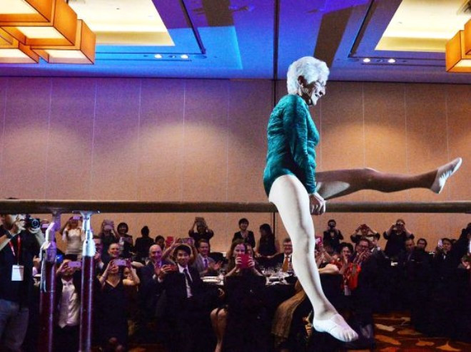 92'lik jimnastikçi herkesi şaşkına çevirdi! Her hareket ondan var - Resim: 4