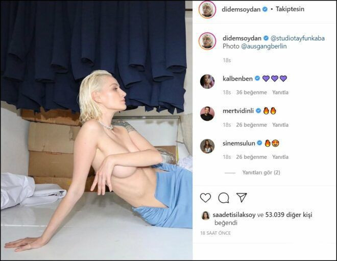 Didem Soydan üstsüz fotoğrafıyla Instagram'ı salladı! - Resim: 2