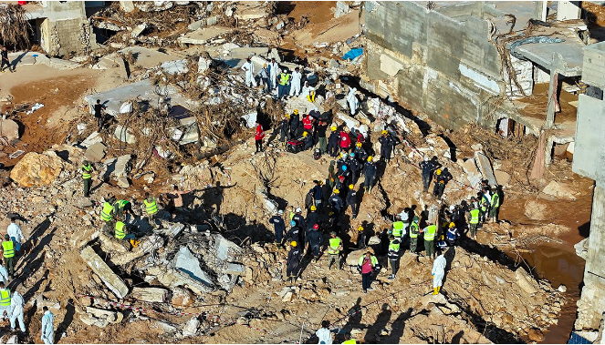 Selin vurduğu Libya Derne'de geriye hayalet sokaklar kaldı! Savaş alanı gibi - Resim: 3