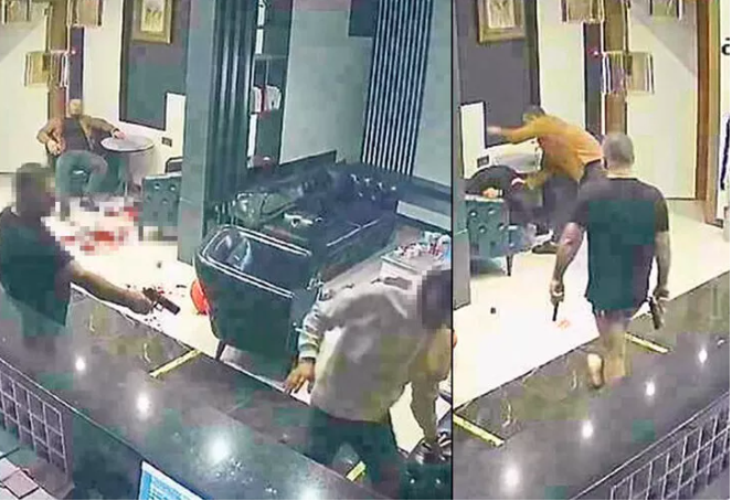 Lobiye iç çamaşırı ve silahla daldı! Gece yarısı otelde dehşeti yaşattı - Resim: 4