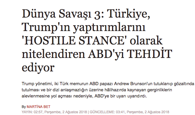 Skandal yaptırım manşeti: Üçüncü Dünya Savaşı! - Resim: 3