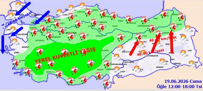 Sağanak ve fırtına kapıda! İşte Meteoroloji'nin sarı alarm verdiği 15 il - Resim: 2