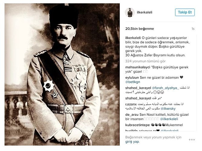 Ünlülerden Zafer Bayramı paylaşımları - Resim: 2