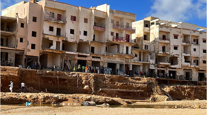 Selin vurduğu Libya Derne'de geriye hayalet sokaklar kaldı! Savaş alanı gibi - Resim: 4