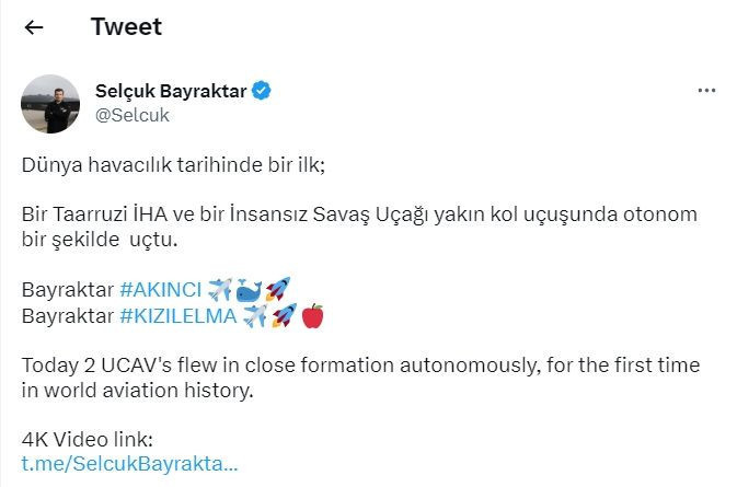 Selçuk Bayraktar duyurdu: Kızılelma uçuş testinde bir ilke daha imza attı! - Resim: 2