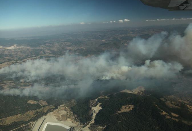 O yangın havadan görüntülendi - Resim: 2