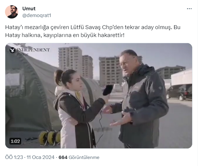 Hataylı depremzedeler isyan etti! "Lütfü Savaş'ı aday göstermeye utanmadınız mı" - Resim: 3