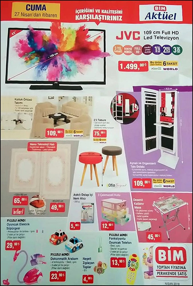 BİM 27 Nisan aktüel kataloğu indirimli ürünler yeni listesi  - Resim: 2