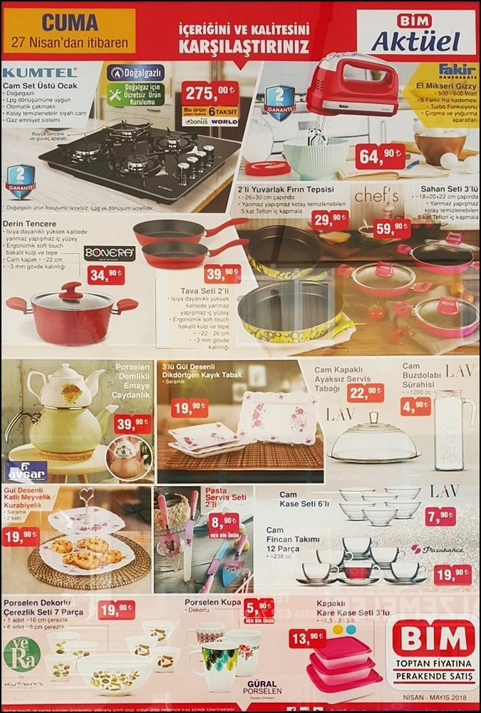 BİM 27 Nisan aktüel kataloğu indirimli ürünler yeni listesi  - Resim: 3