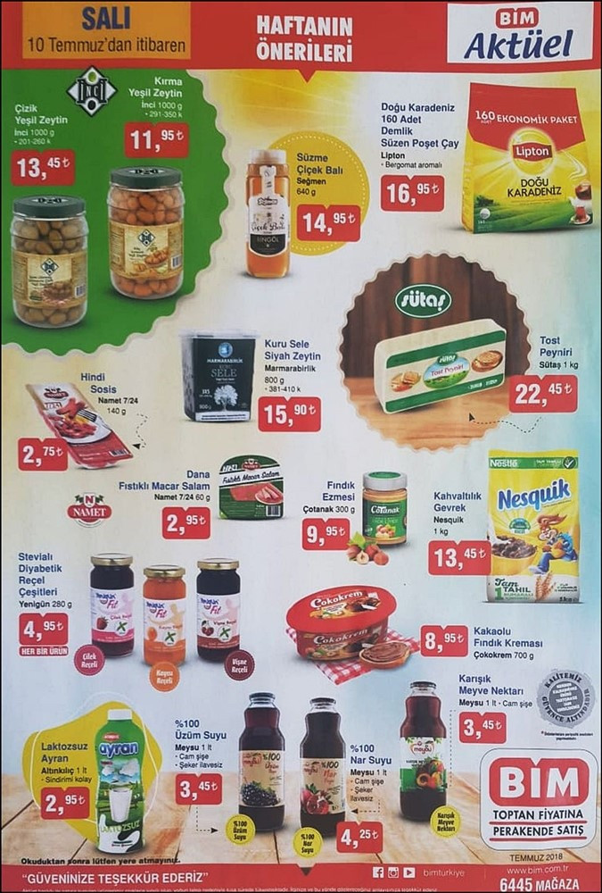BİM aktüel 6 Temmuz kataloğu indirimli fırsat ürünleri güncel broşür - Resim: 2