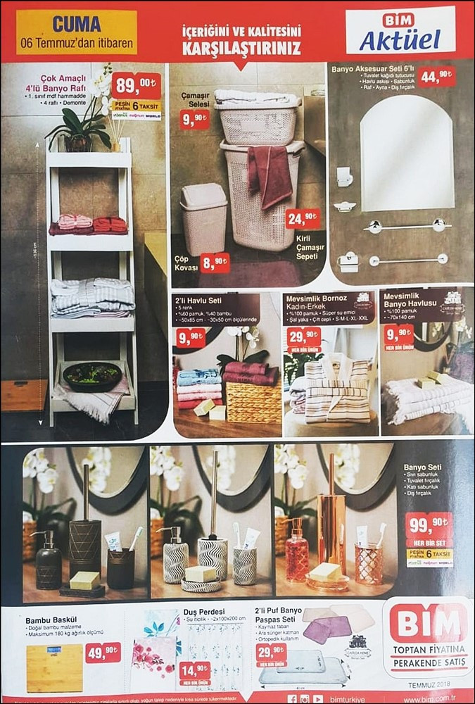 BİM aktüel 6 Temmuz kataloğu indirimli fırsat ürünleri güncel broşür - Resim: 3