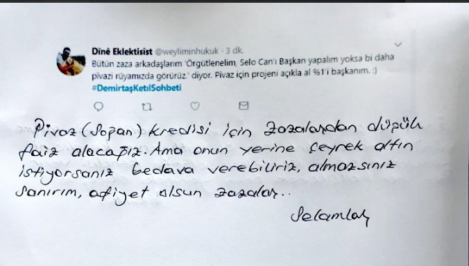 Demirtaş'tan, Twitter'da güldüren 'ketıl sohbeti' - Resim: 1
