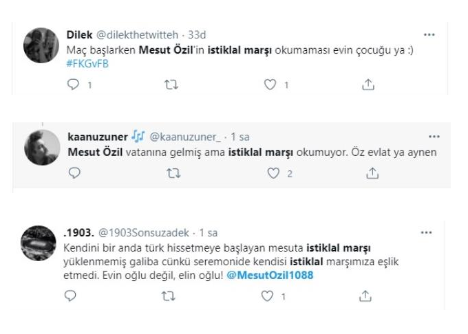 Mesut Özil üzerinden 'evin oğlu' göndermesi! İstiklal Marşı okumayınca linç edildi - Resim: 3