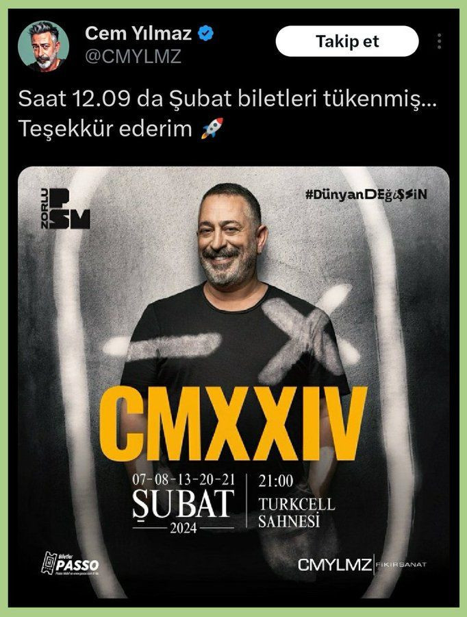 Cem Yılmaz'ın 4 bin 400 liralık biletleri 9 dakikada bitti! Yıllar içinde bilet zamları... - Resim: 4