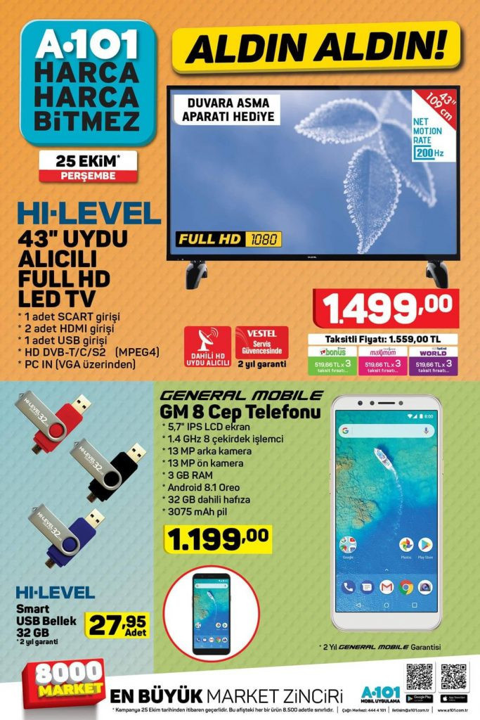 A101 25 Ekim aktüel katalog ürünleri güncel fiyat listesi  - Resim: 3