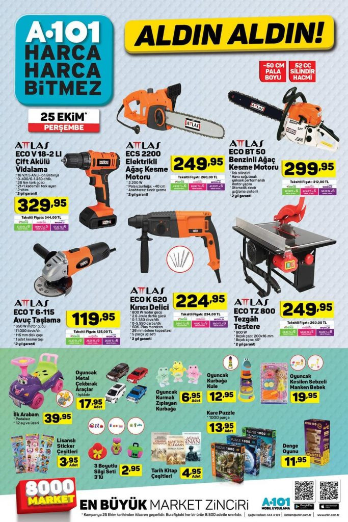 A101 25 Ekim aktüel katalog ürünleri güncel fiyat listesi  - Resim: 4