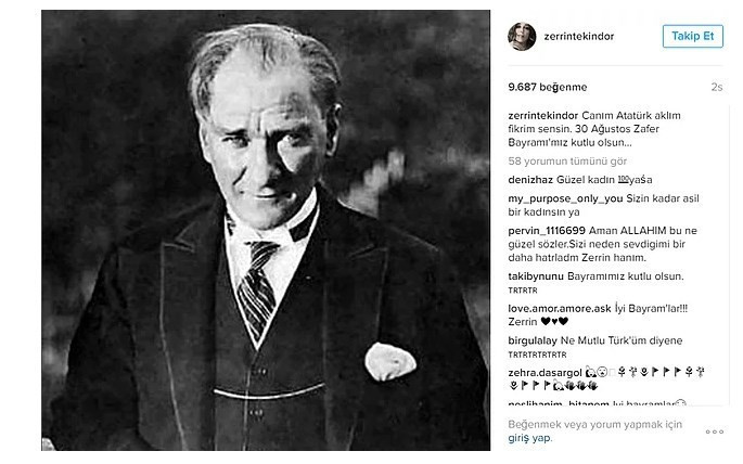 Ünlülerden Zafer Bayramı paylaşımları - Resim: 4