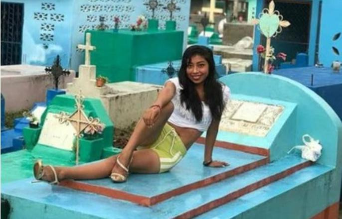 Bu fotoğrafları mezarlıkta çektiler skandal ki ne skandal - Resim: 3