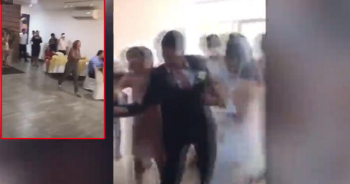 Düğünde skandal! 'Evlenemezsin seni seviyorum' diye damadın üstüne atladı - Resim: 1