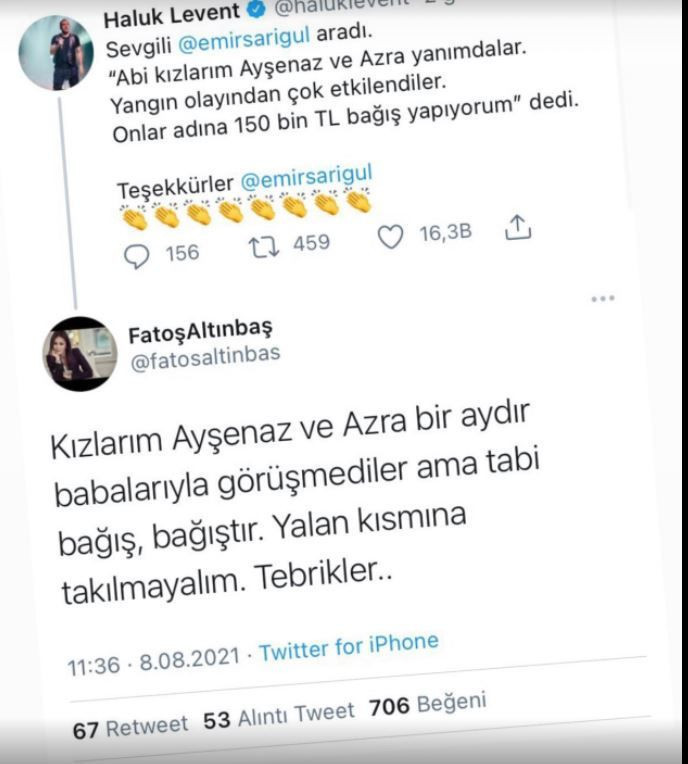 Emir Sarıgül'ün eski eşinden Haluk Levent'e: 1 aydır kızlarını görmüyor ama bağış yapmış - Resim: 4